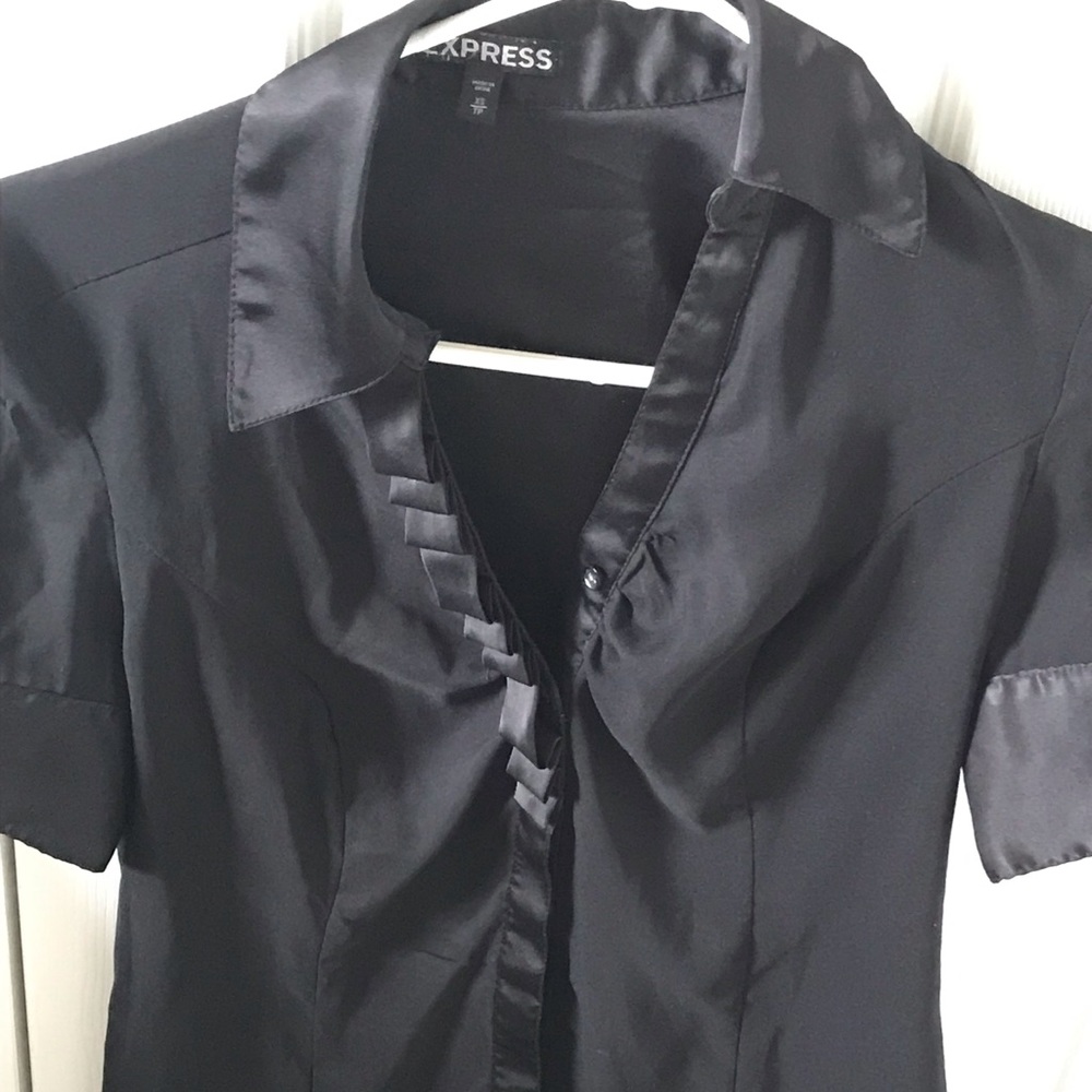 Satin Button Up Top